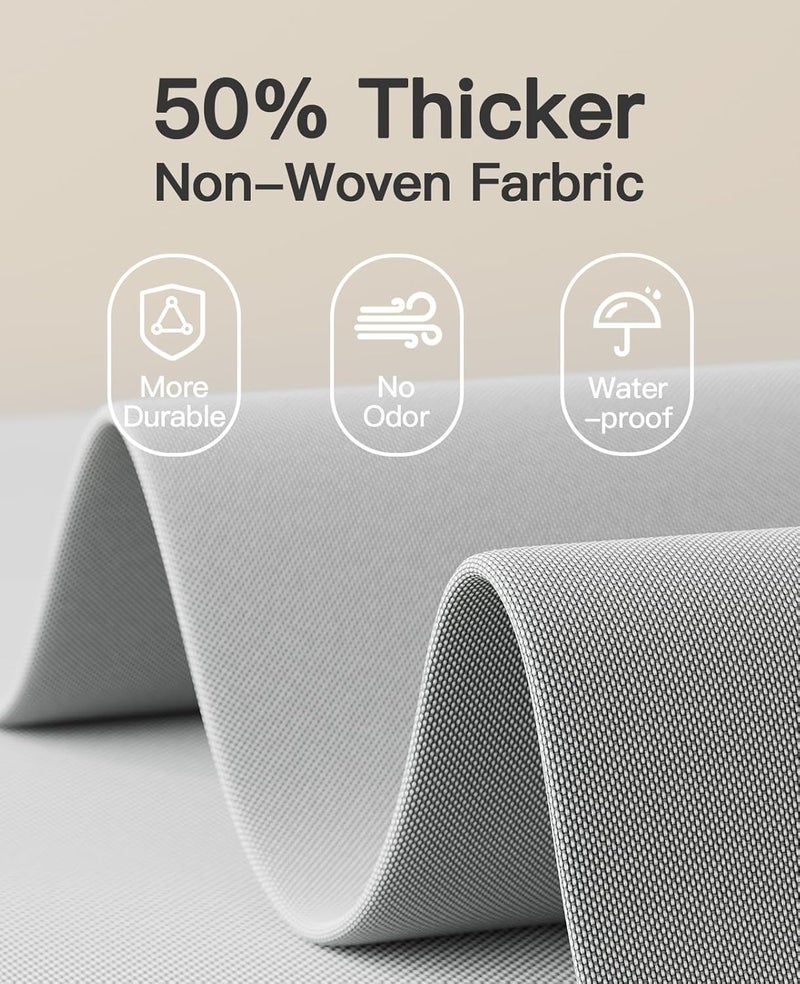 Pipishell Hanging Closet Organizer 6-Shelf, Hanging Shelves for Closet with 3 Removable Drawers & Side Pockets for Bedroom, Garment Rack and Wardrobe Organization, 12' x 12' x 43.3', Dark Gray - Image 5